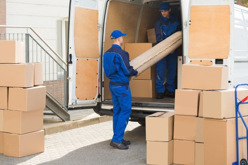 Moving team helping with house removals in Willesden