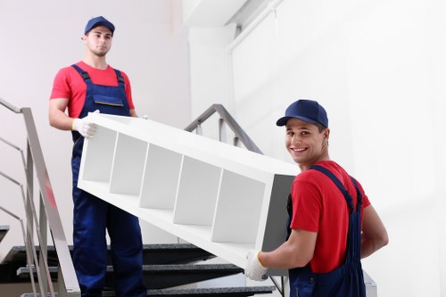 Careful handling of furniture during a Willesden house move