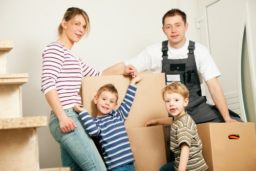Local removal team planning a move in Willesden street with residential properties