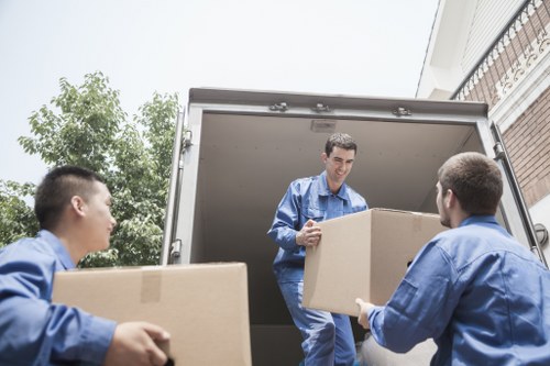 Man and van vehicle ready for a local move in Willesden