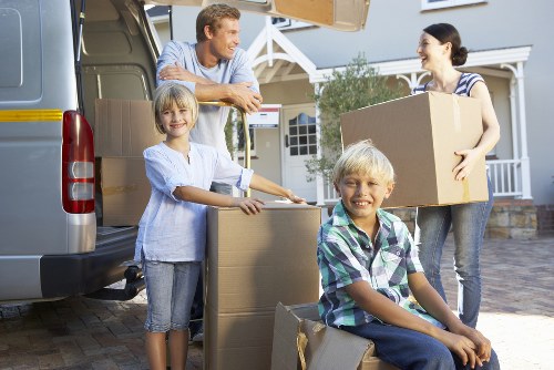 Local moving team planning a removals van route in northwest London