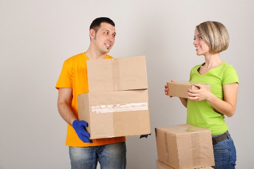 Packing and loading support for a Willesden home move