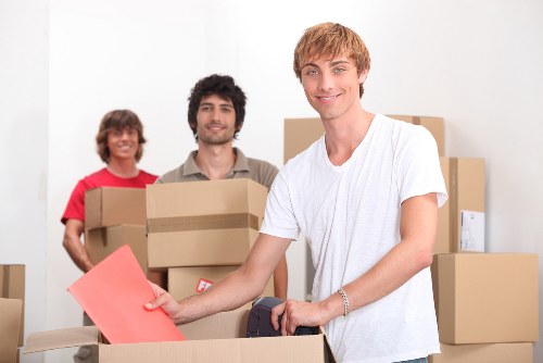 Removal van supporting a residential relocation in Willesden