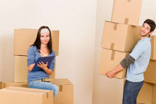 Careful transport of boxes and furniture during a Willesden move